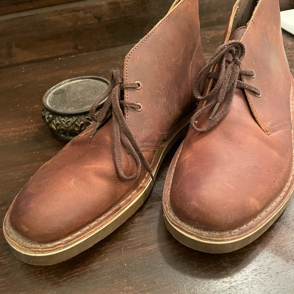 Clarks Leather Chukka Boots chocolate brown - Picture 4 of 4